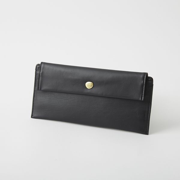 Neutral Gray/ハスキースリムロングウォレット -革製でわずか70g！必要