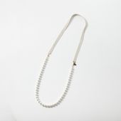 STELLA CIFFON/2wayコットンパールリボンネックレス