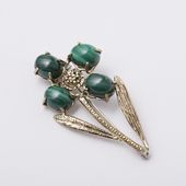 sasakihitomi/まるいお花のブローチペンダント