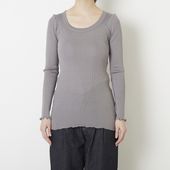 DRESS HERSELF/カットソー シルクリブ ロングスリーブ