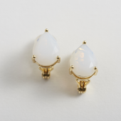 Ouca/しずく型クリスタルガラスイヤリング