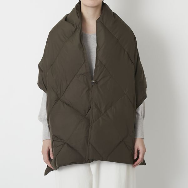 KWD/ダウンショール ポーランドホワイトグース -サッと羽織れて
