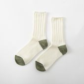 くらしきぬ/お手軽冷えとり靴下リブバイカラー