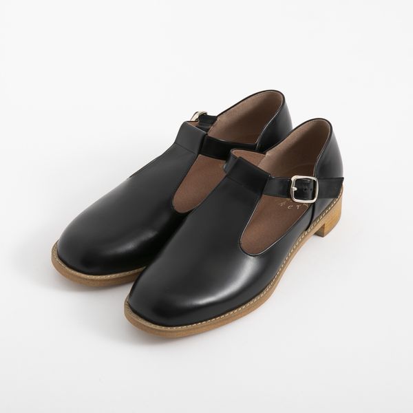 未使用 センソユニコt.b ストラップレザーシューズ 23cm 4E ドット柄 SHOESbakery/Tストラップレザーシューズ -【当店限定】履き心地抜群