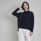 NARU/タスマニアラムウールハイネックニット