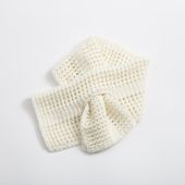 五泉之田中刺繍/刺繍のショートマフラー ストライプ