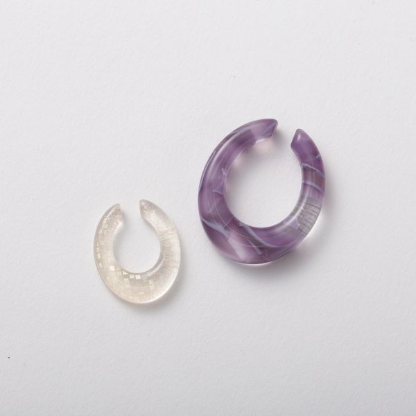 KISSO/イヤーカフ2個セット -着けた時にひんやりしない、コットン由来