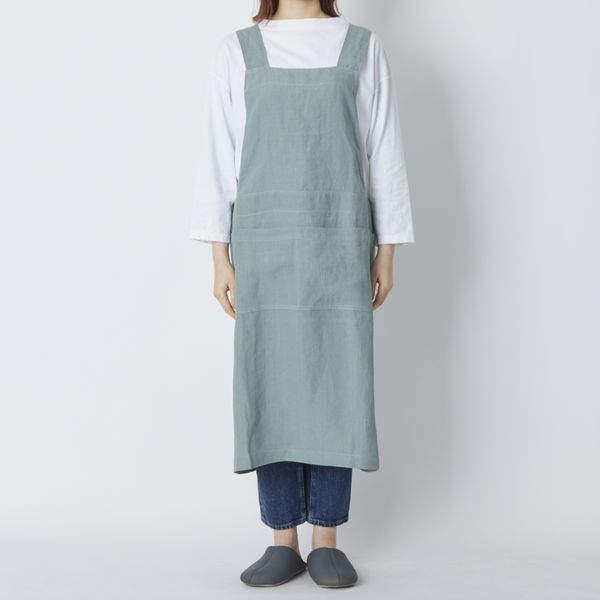 woof/ATEIL ハングエプロン -着脱も簡単！肩が落ちにくいリネン