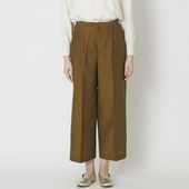 FANTASTICDAYS/シャンブレーセンタープレスワイドパンツ