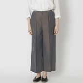 FANTASTICDAYS/シャンブレーセンタープレスワイドパンツ