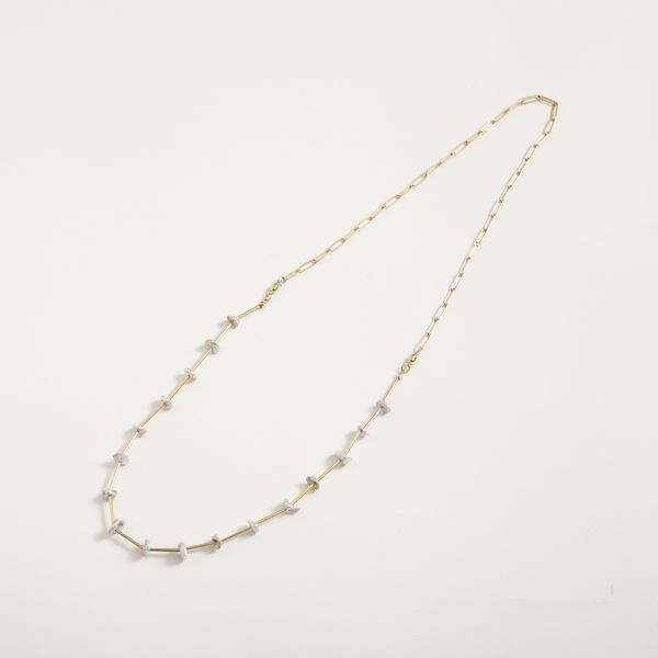 STELLA CIFFON/花びら淡水パール3wayネックレス -【当店限定】着脱簡単