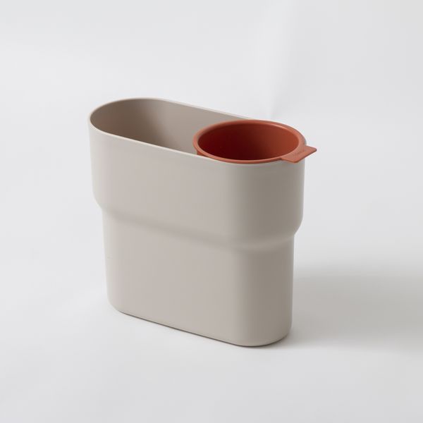 ideaco/分別ゴミ箱 niko -ゴミ箱を増やさず分別できる、ミニカップ付き