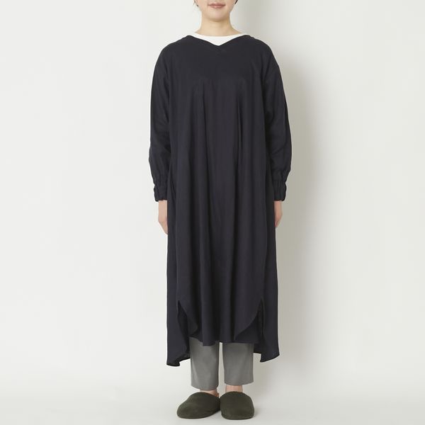 woof/かっぽう着 ロング丈 -家事・育児の動きも気分も優雅になる