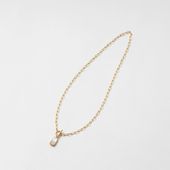 0910/mother of pearl stainless steel necklace