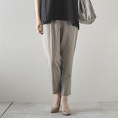 STELLA CIFFON/ウォッシャブルポリエステルテーパードパンツ