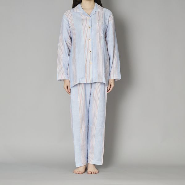 レディースウェア najomama 楽天市場】ワンピース ダブルガーゼ 肌にやさしい綿100％ 長袖 前開き