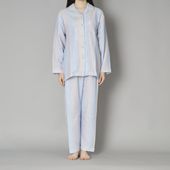 無撚糸三重ガーゼ柔らかパジャマ レディース