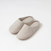 LINEN & BASIC/ツイルリネンルームシューズ