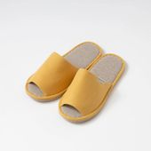 LINEN & BASIC/梨地バルキーリネンスリッパ