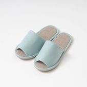 LINEN & BASIC/梨地バルキーリネンスリッパ