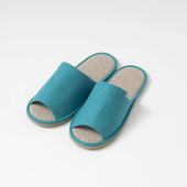 LINEN & BASIC/梨地バルキーリネンスリッパ