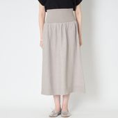 SAIFUKU/のびるニットロングスカート　麻