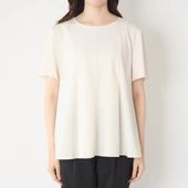 STELLA CIFFON/リサイクルストレッチツイル5分袖ブラウス