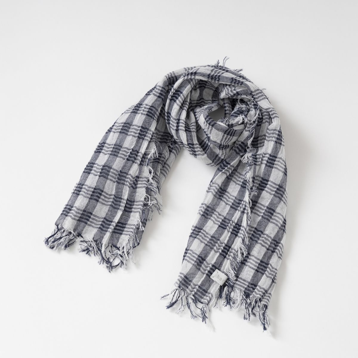 ネイビー 細太チェック