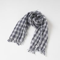 ネイビー 細太チェック