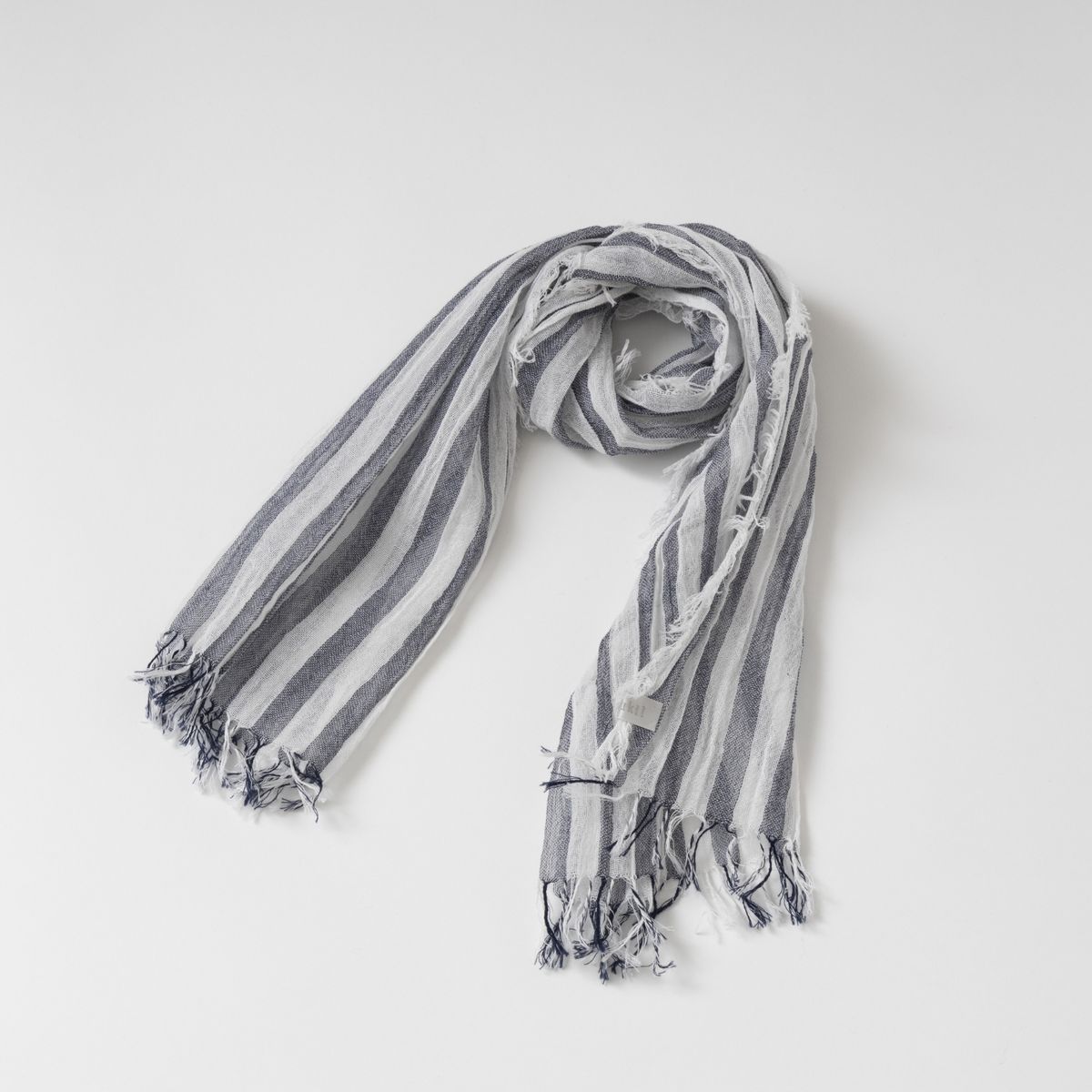 ネイビー 太ストライプ