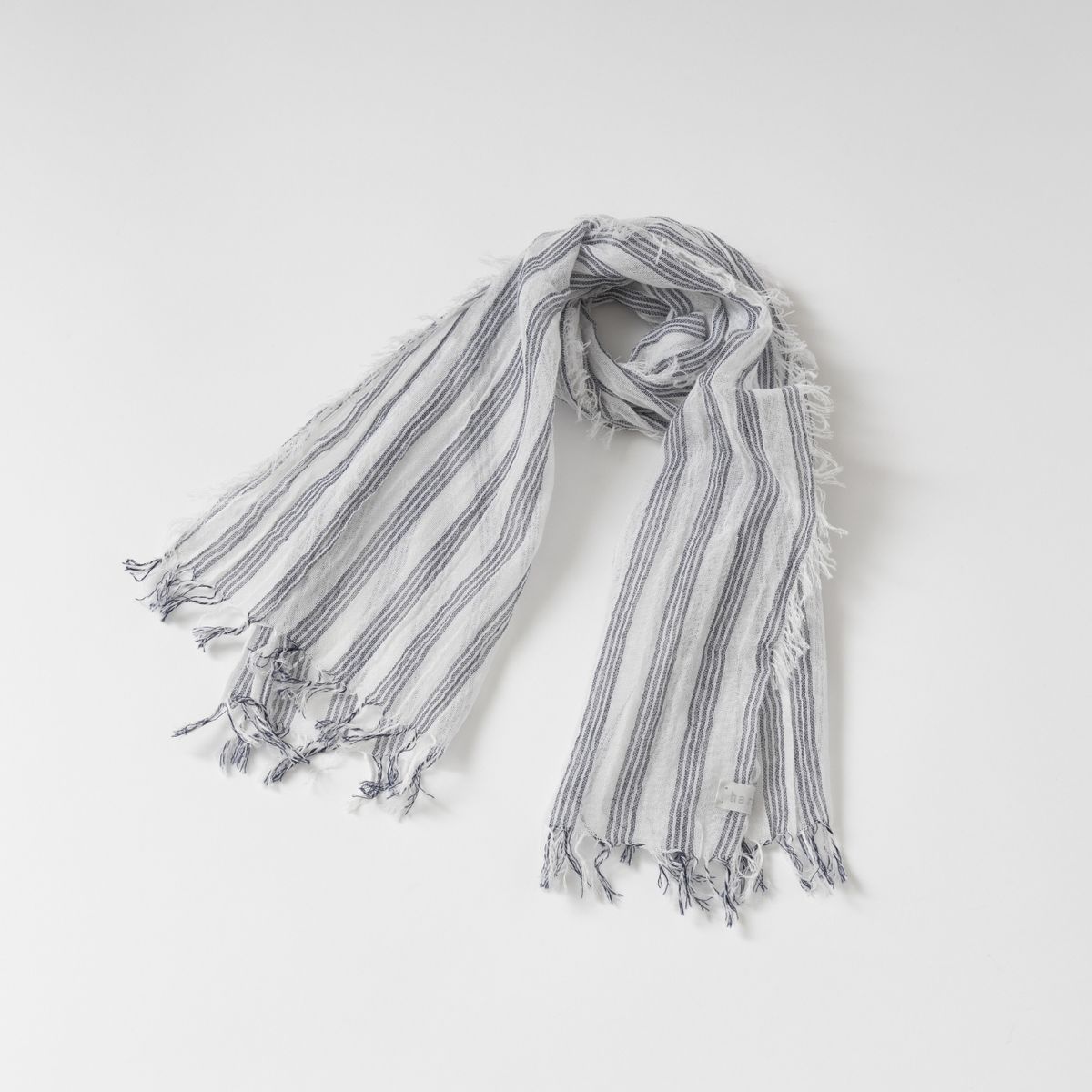 ネイビー 細ストライプ