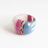 KISSO/DIROCCA ラウンドリング　カラフルサマー