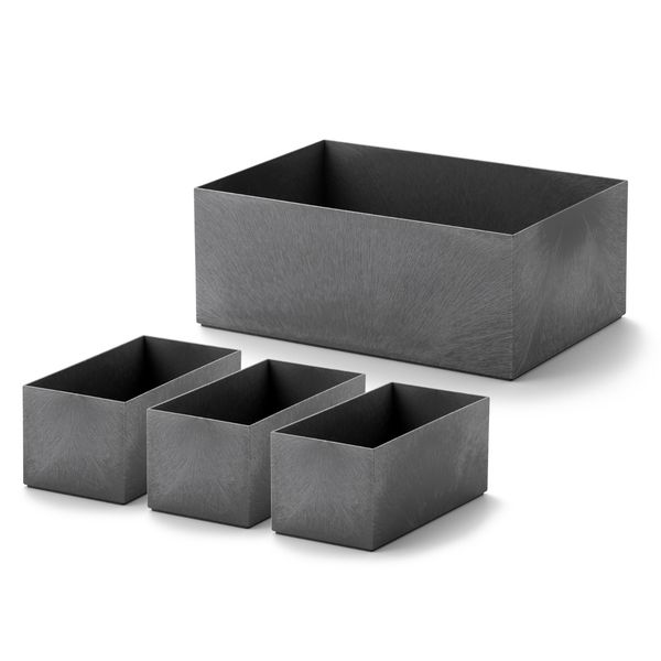 Like-it/タイディアップボックス 深型4点セット（フタ無し） -すぼまら