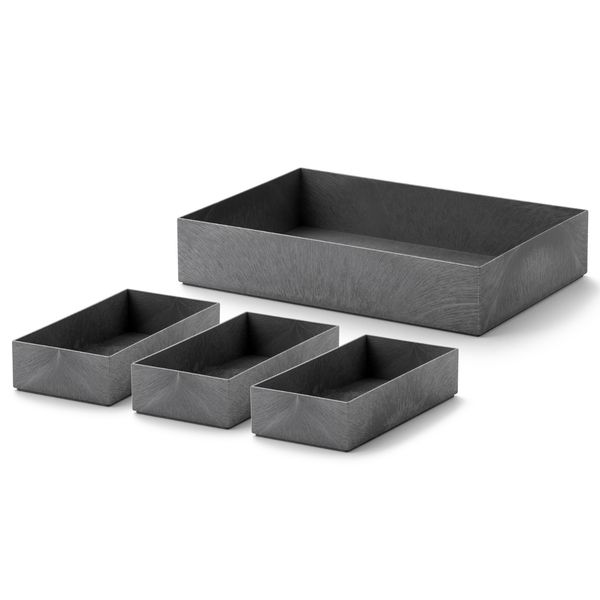 ★新品★ライクイット Tidy-up Box 深型・浅型セット Like-it/タイディアップボックス 浅型4点セット（フタ無し） -すぼまら