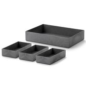 Like-it/タイディアップボックス 浅型4点セット（フタ無し）