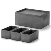 Like-it/タイディアップボックス 深型5点セット（フタ付き）