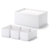 Like-it/タイディアップボックス 深型5点セット（フタ付き）