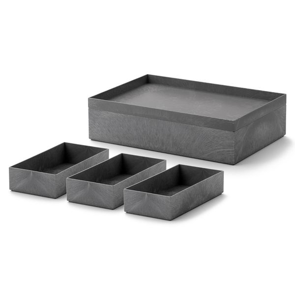 ★新品★ライクイット Tidy-up Box 深型・浅型セット Like-it/タイディアップボックス 浅型5点セット（フタ付き） -すぼまら