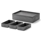 Like-it/タイディアップボックス 浅型5点セット（フタ付き）