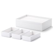 Like-it/タイディアップボックス 浅型5点セット（フタ付き）