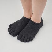 くらしきぬ/肌ばなれのよい、麻のスニーカーソックス