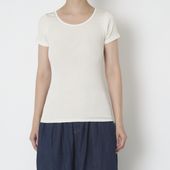 くらしきぬ/汗悩みを救う、シルク100%リブフレンチスリーブ