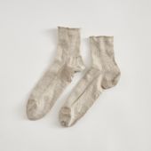 くらしきぬ/リネン＆シルク おでかけソックス