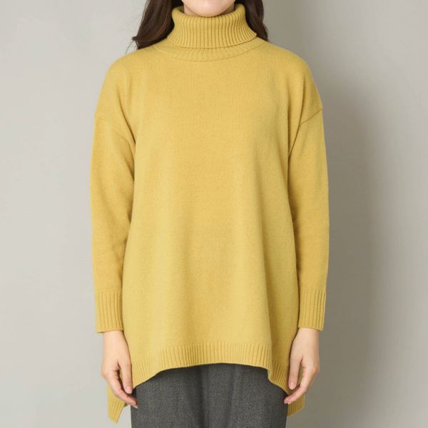 NARU/タスマニアラムウールタートルネックニット -ふんわりした風合い