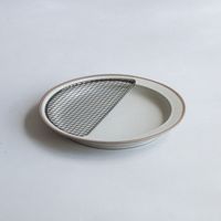 ライトグレー×黒酸化網