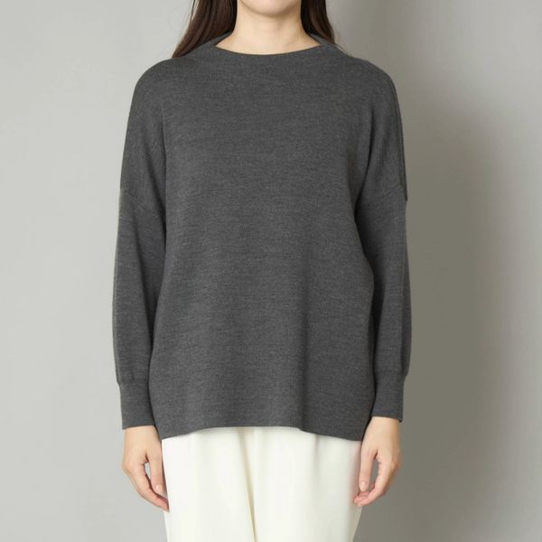 Super 120's五泉ニットのプルオーバー -国産良質糸、着やせデザイン