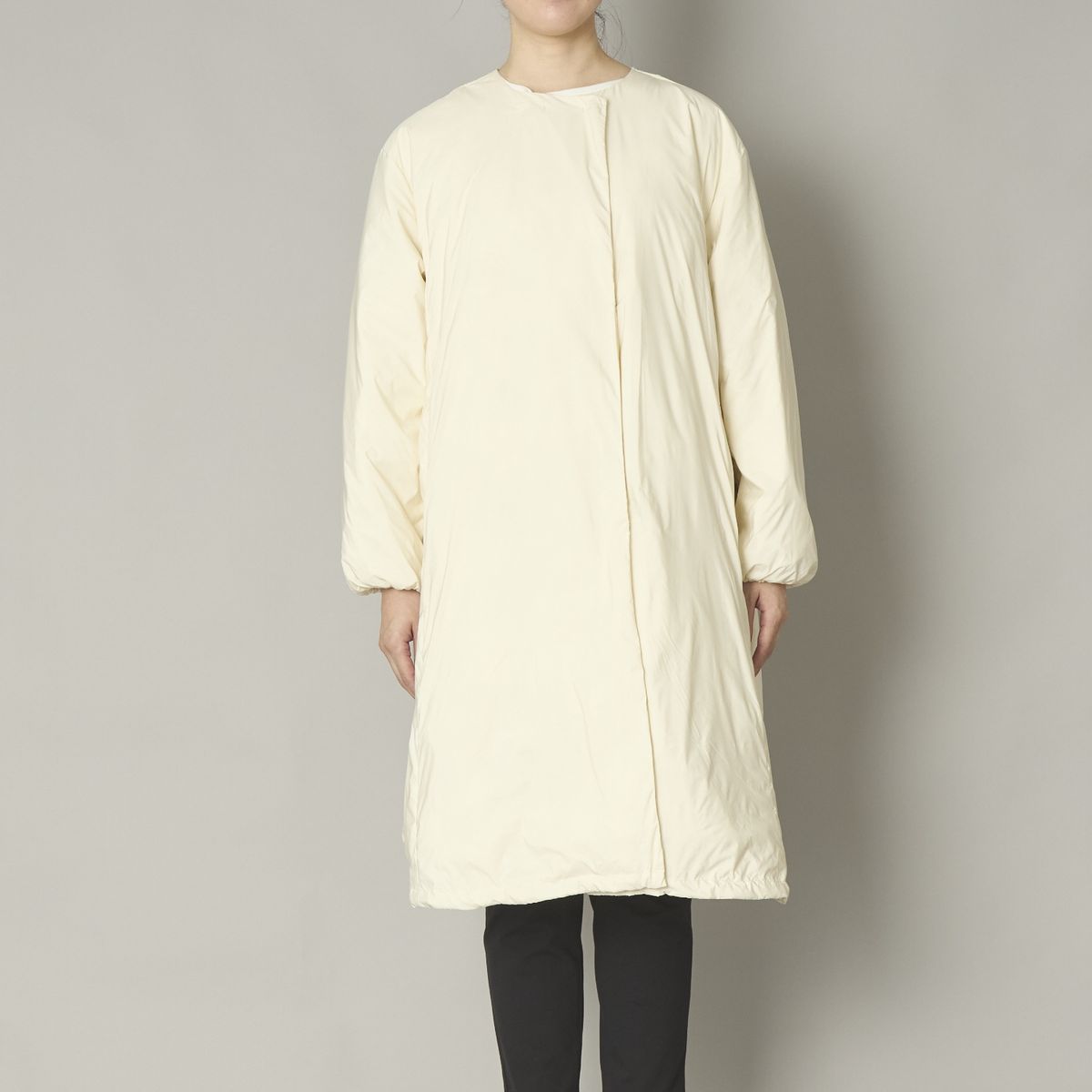Kilka/家で洗えて羽毛より軽いファイバーダウンコート -軽くてあったか 