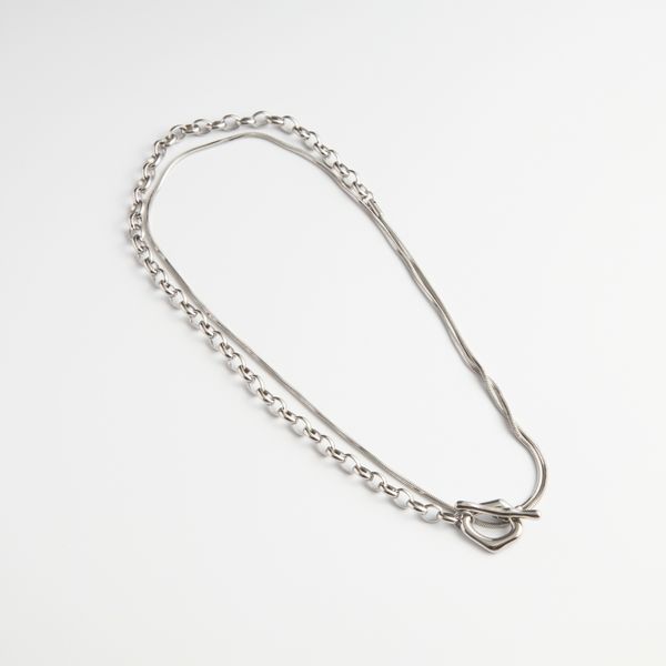 服/ファッション アクセサリー ネックレス 0910/Hook chain necklace -カジュアルなコーデにも馴染む、シンプル