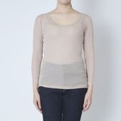 MALYNE SILK/肌側シルク100%インナー エアリー８分袖