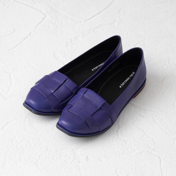 【美品】yuko imanishi+ フラットシューズ 本革　レースアップ 美品】yuko imanishi+ フラットシューズ 本革 レースアップ レザー